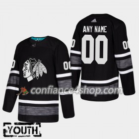 Adidas Maillot de Hockey Chicago Blackhawks Personnaliser 2019 All-Star Noir Authentic - Enfant